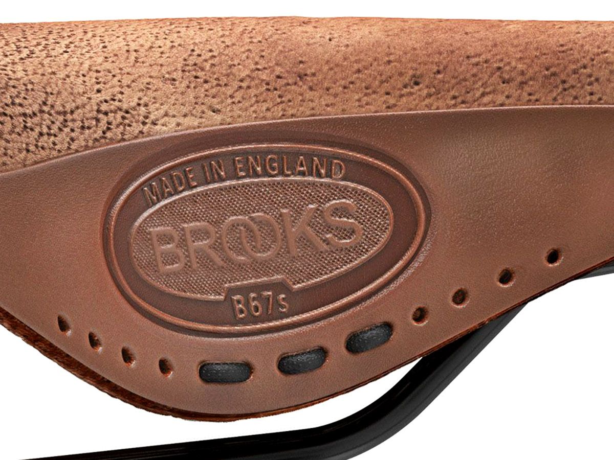 Brooks B67 Softened Short 皮革座墊 深棕色