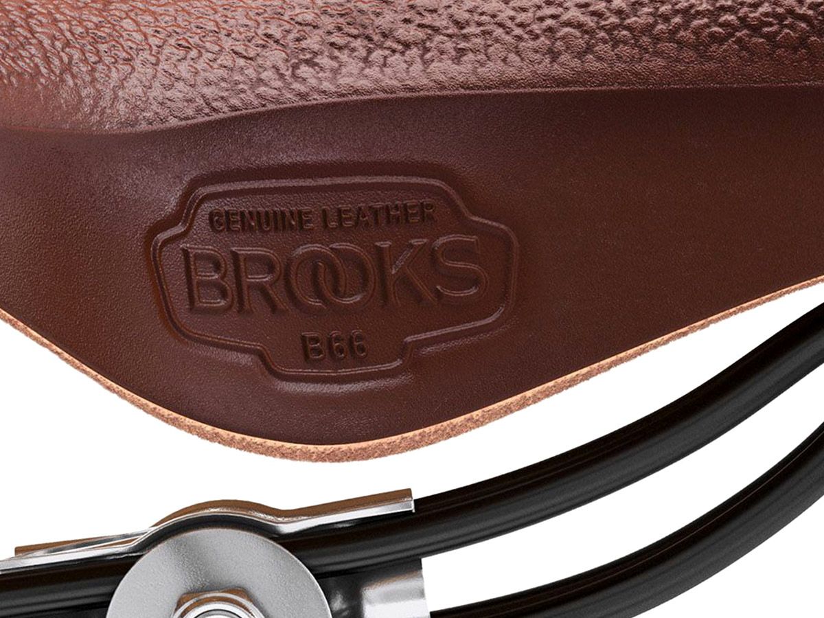 Brooks B66 皮革座墊 褐色