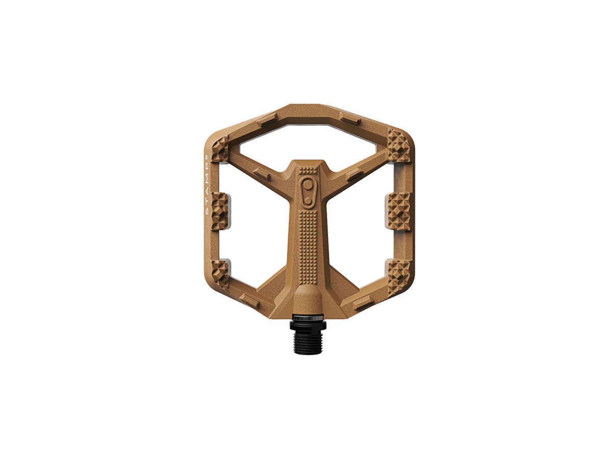 Crankbrothers STAMP 0 平板踏板 - 小 咖啡色