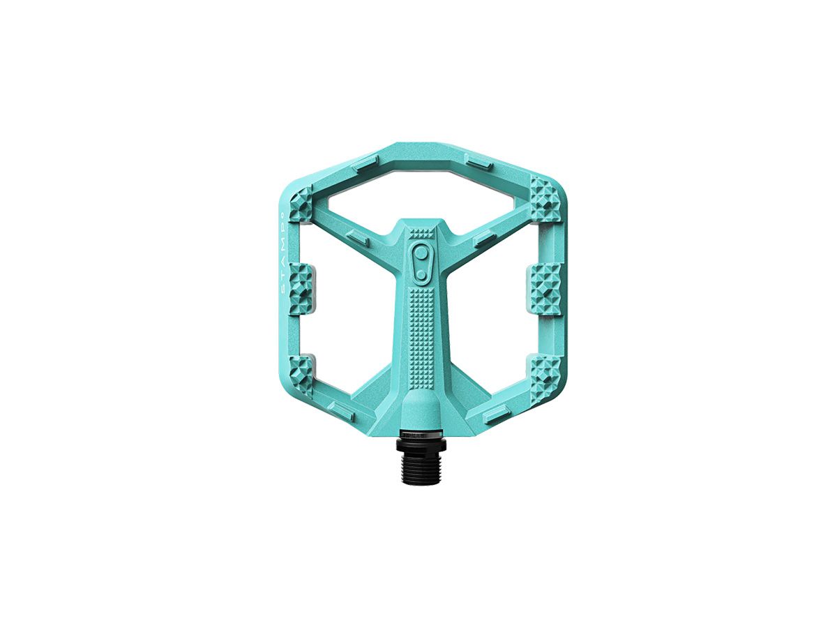 Crankbrothers STAMP 0 平板踏板 - 小 土耳其藍