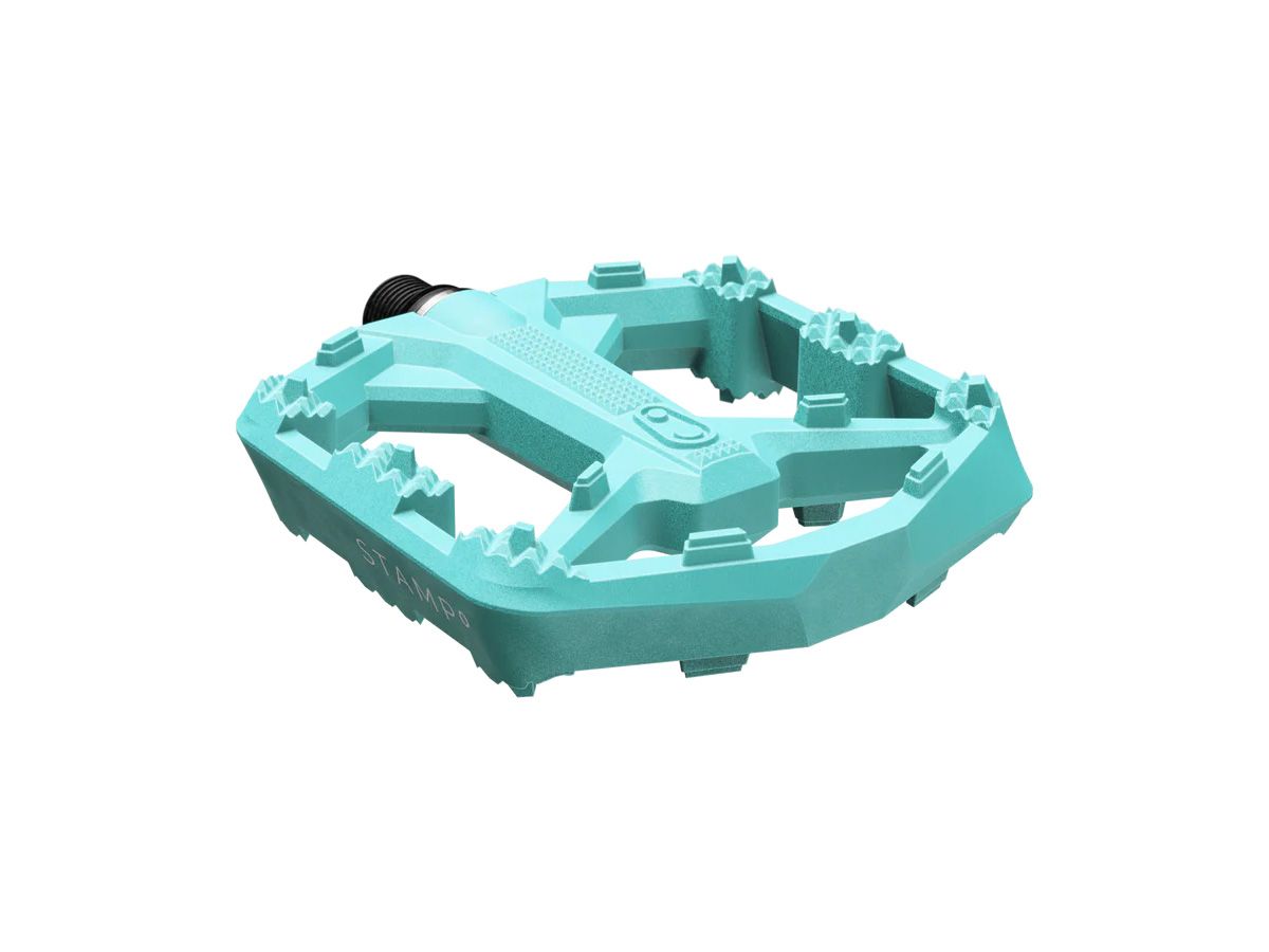 Crankbrothers STAMP 0 平板踏板 - 小 土耳其藍