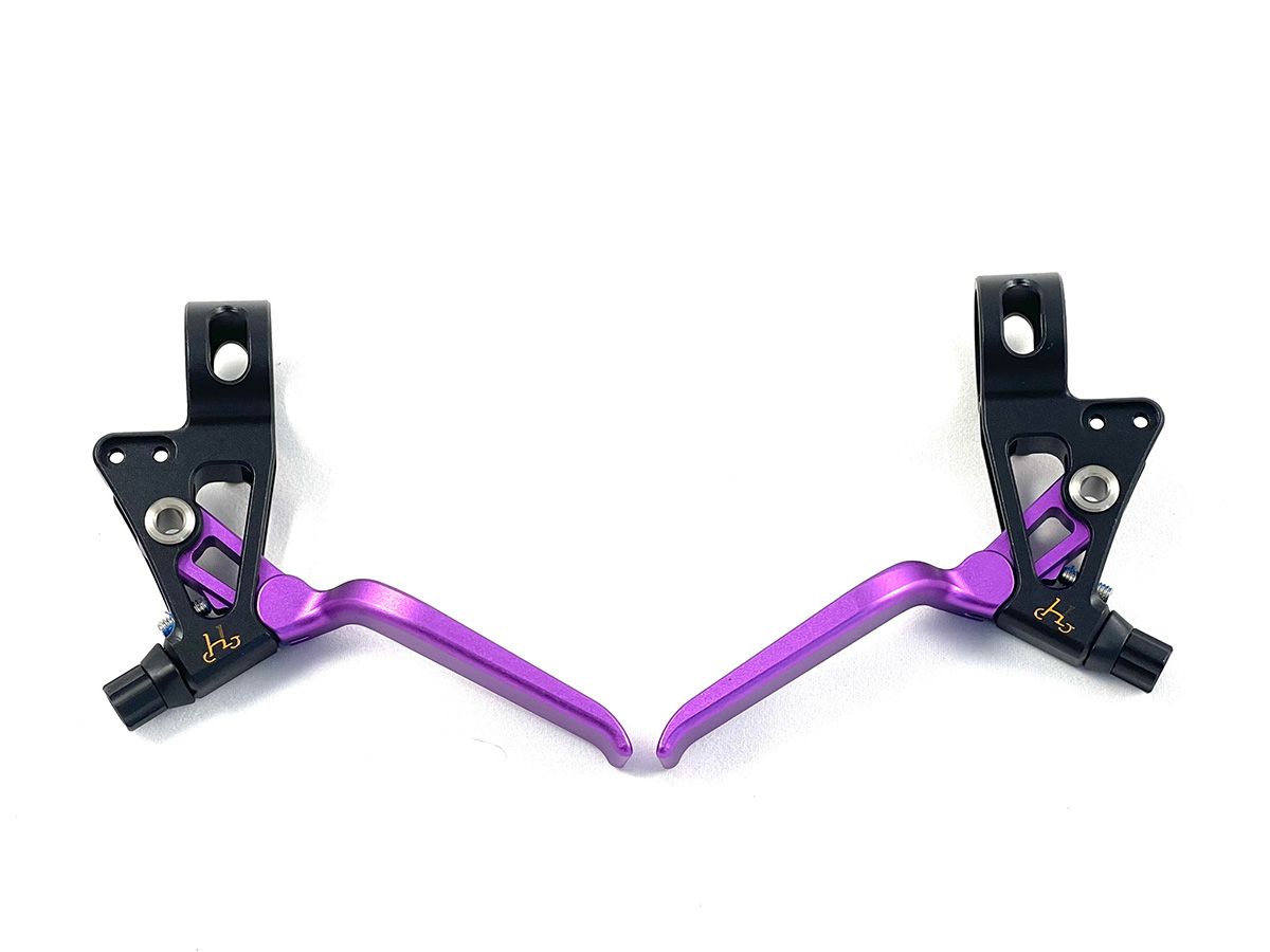 H&H 煞車把手/紫色
