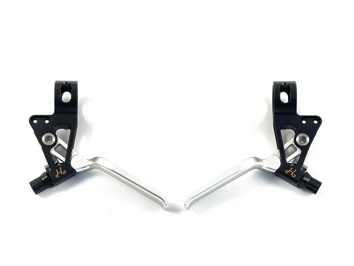 H&H 煞車把手/銀黑