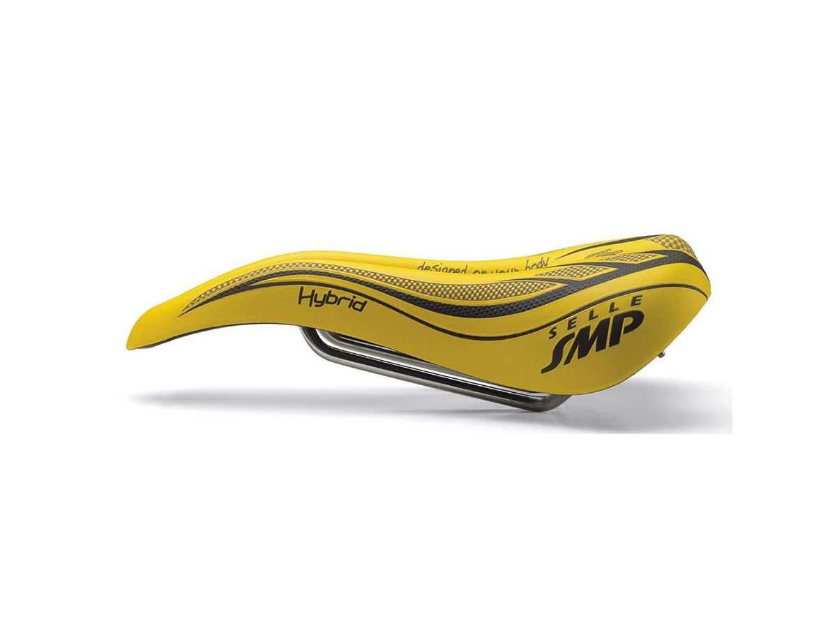 Selle SMP HYBIRD 自行車座墊 - 黃色