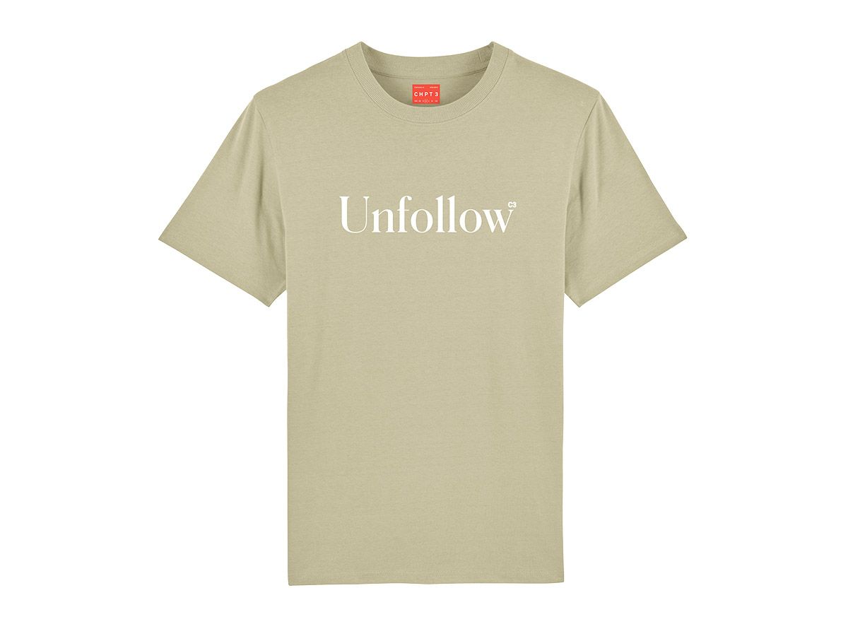 CHPT3 Unfollow Unisex T-shirt 沙色 - L