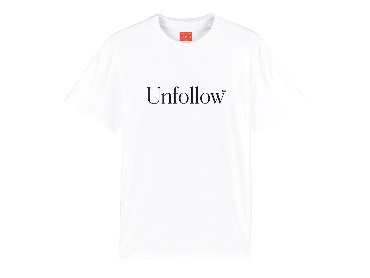 CHPT3 Unfollow Unisex T-shirt White - S