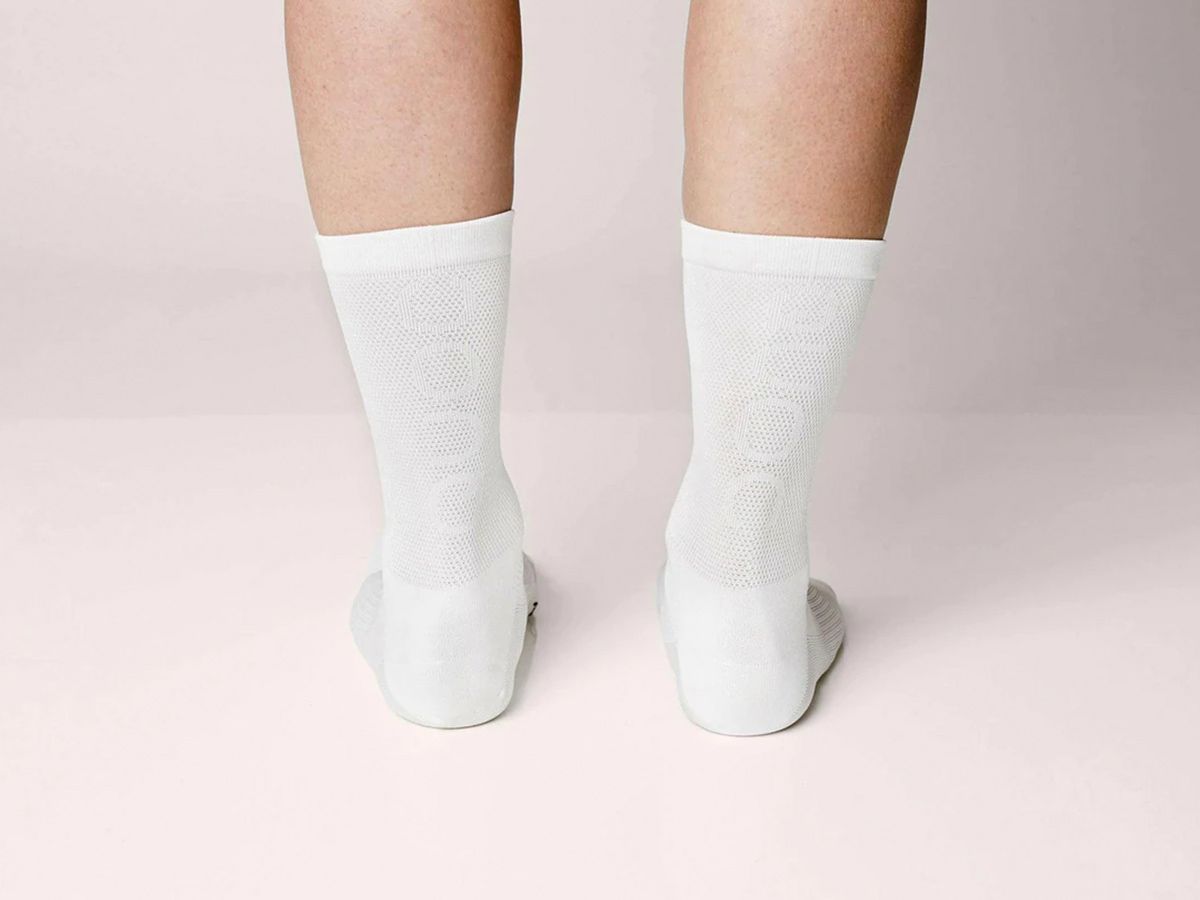 QUOC MONO 自行車襪 - 白色 M