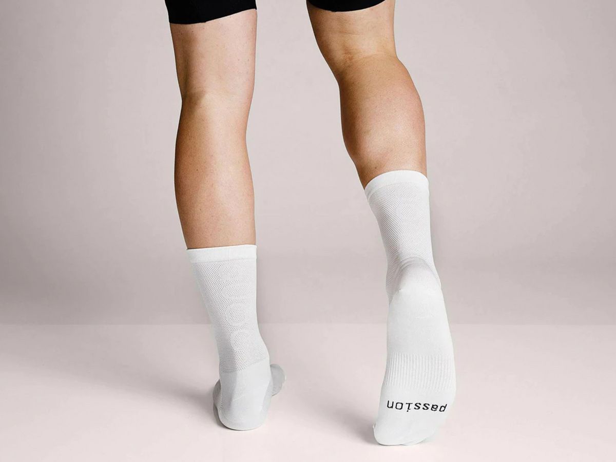 QUOC MONO 自行車襪 - 白色 M