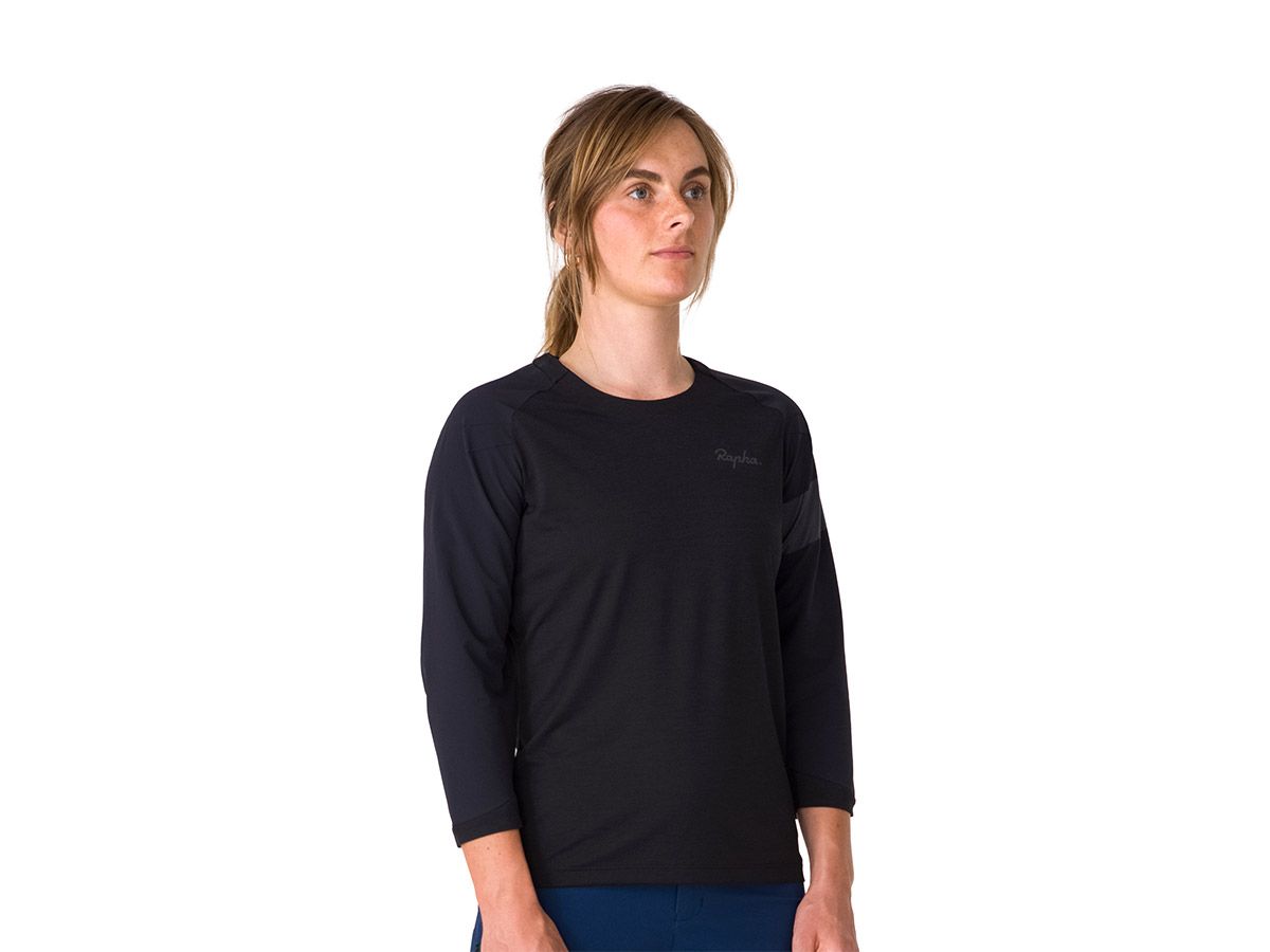 Rapha 女款 3/4袖長 MTB 車衣 黑色 M