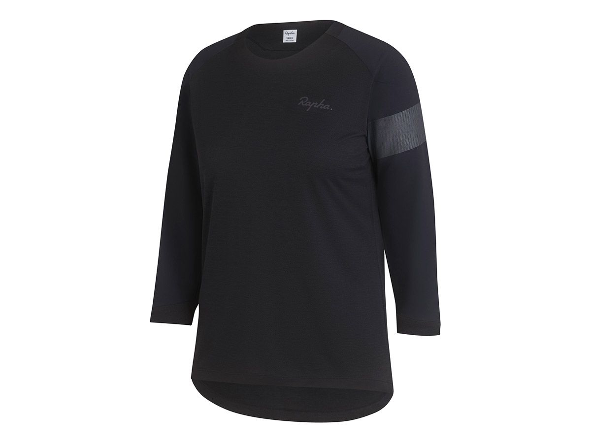 Rapha 女款 3/4袖長 MTB 車衣 黑色 XL