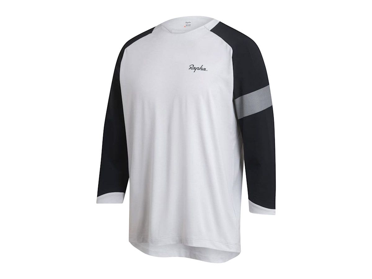 Rapha 男款 3/4袖長 MTB 車衣 淺灰/黑色 XXL