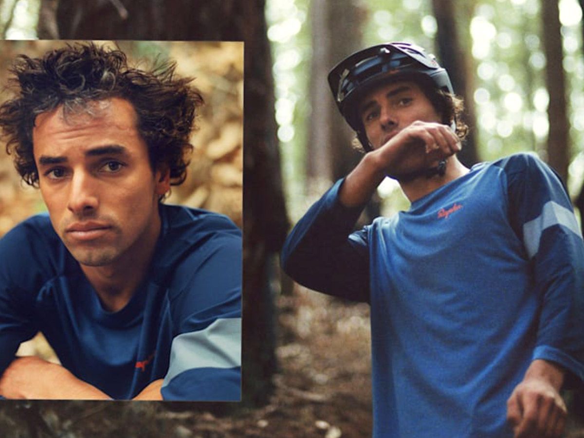 Rapha 男款 3/4袖長 MTB 車衣 淺灰/黑色 M