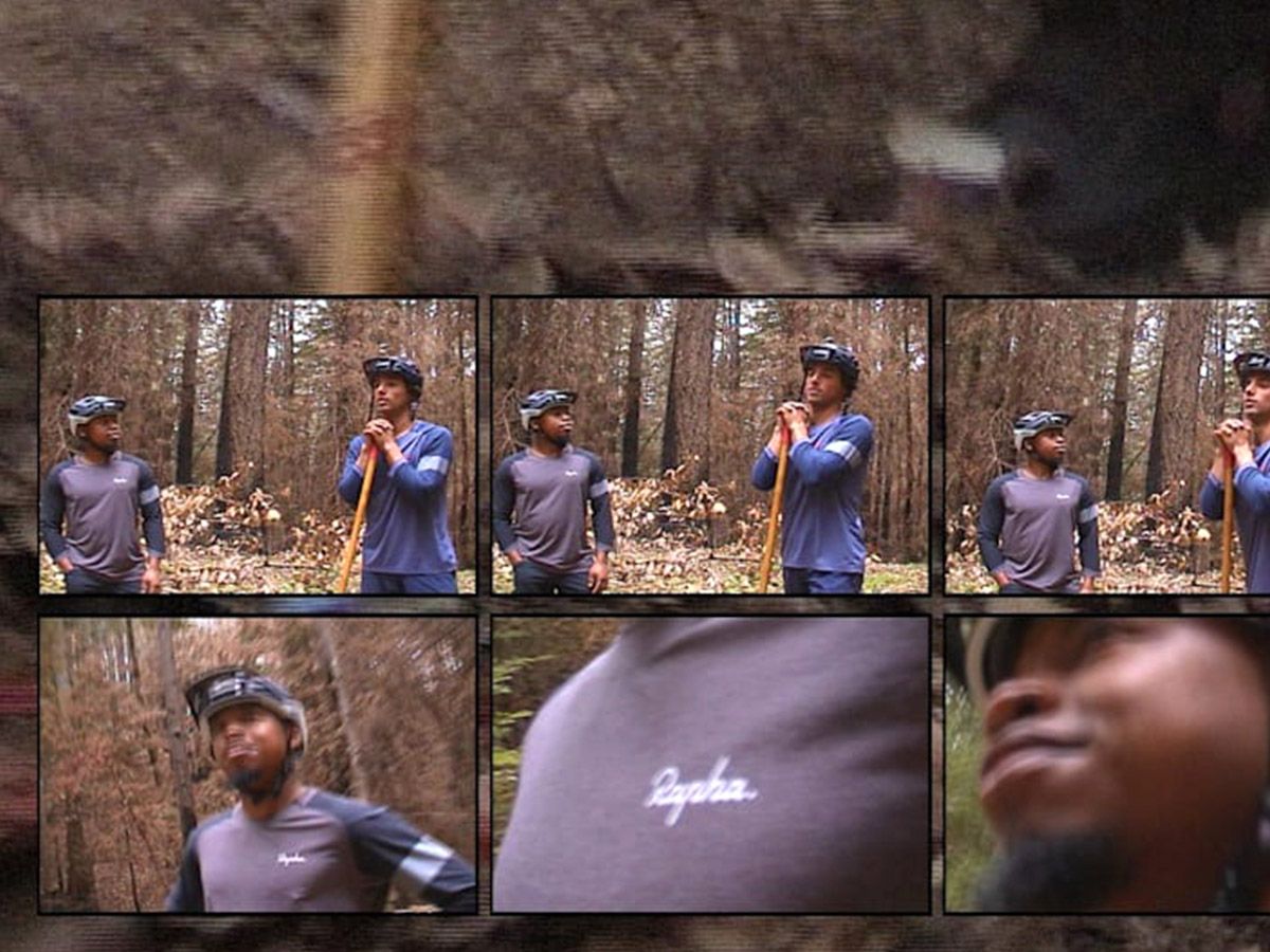 Rapha 男款 3/4袖長 MTB 車衣 淺灰/黑色 M