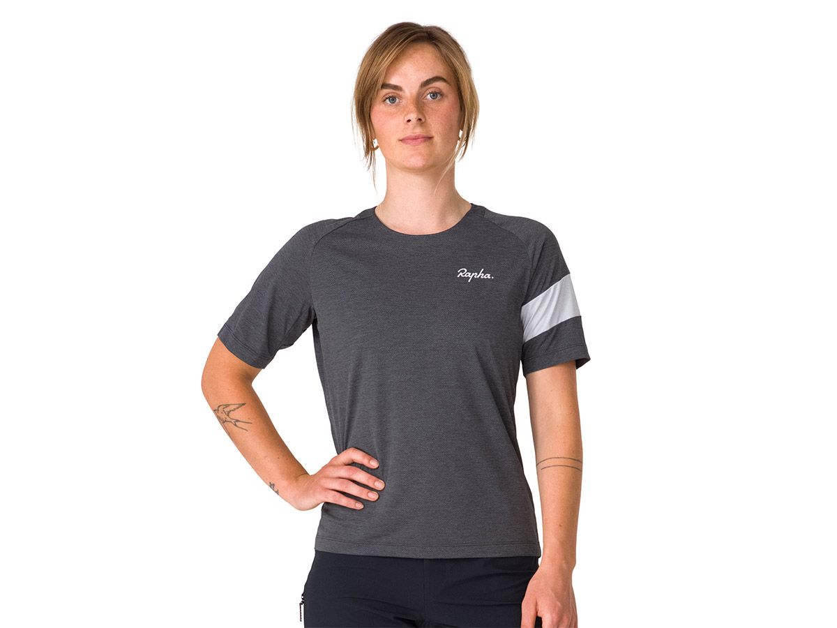 Rapha 女款 Trail 機能短袖T恤 深灰色 XXS