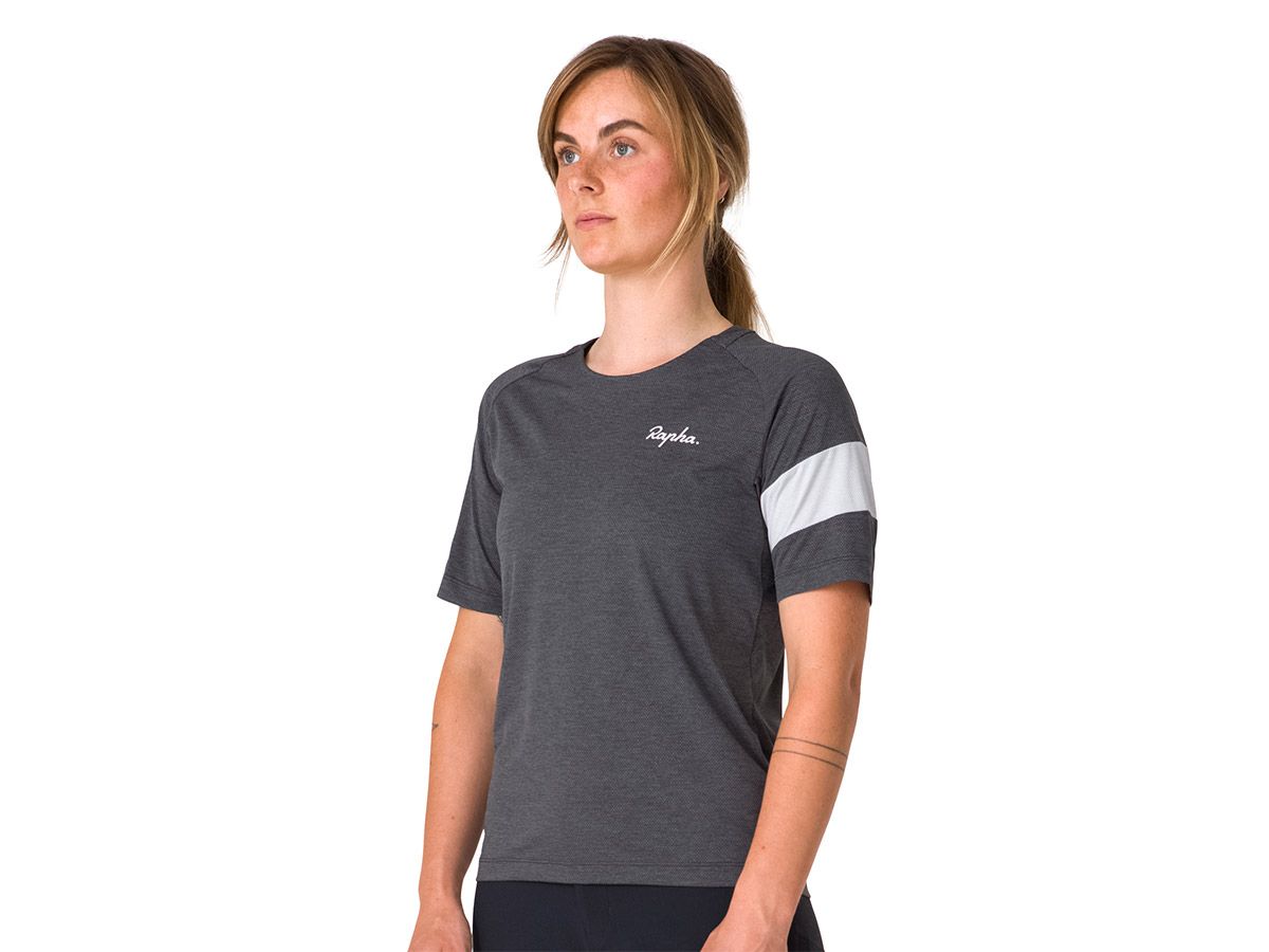 Rapha 女款 Trail 機能短袖T恤 深灰色 XXS