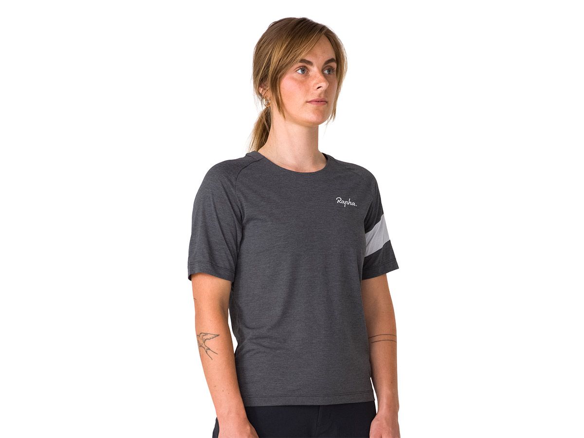 Rapha 女款 Trail 機能短袖T恤 深灰色 XS