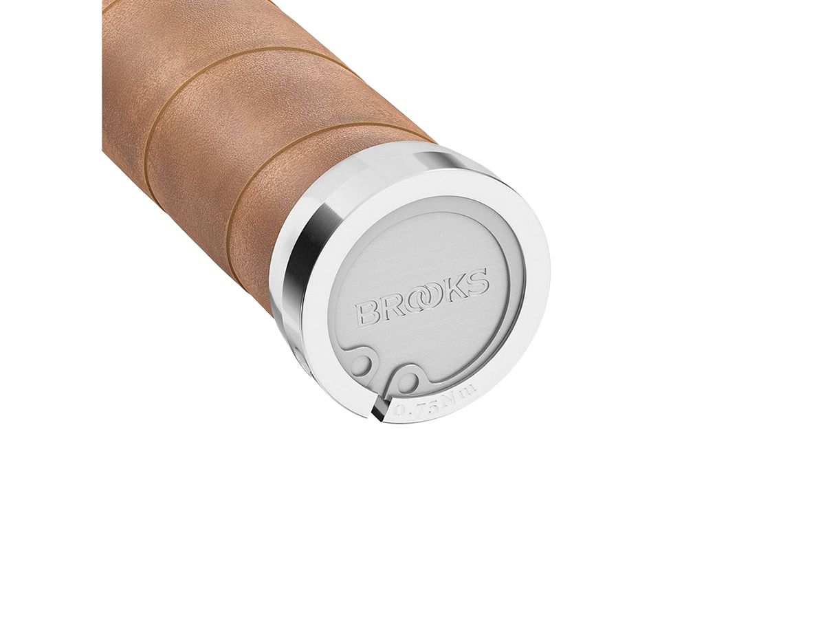 Brooks Slender 皮革手握 深棕色