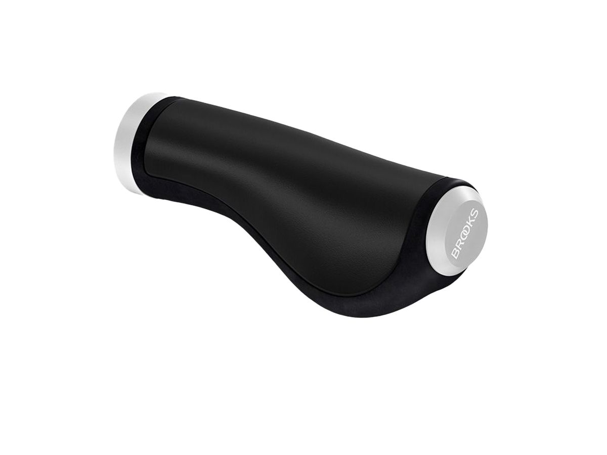 Brooks Ergonomic 皮革車手握 黑色 130/130
