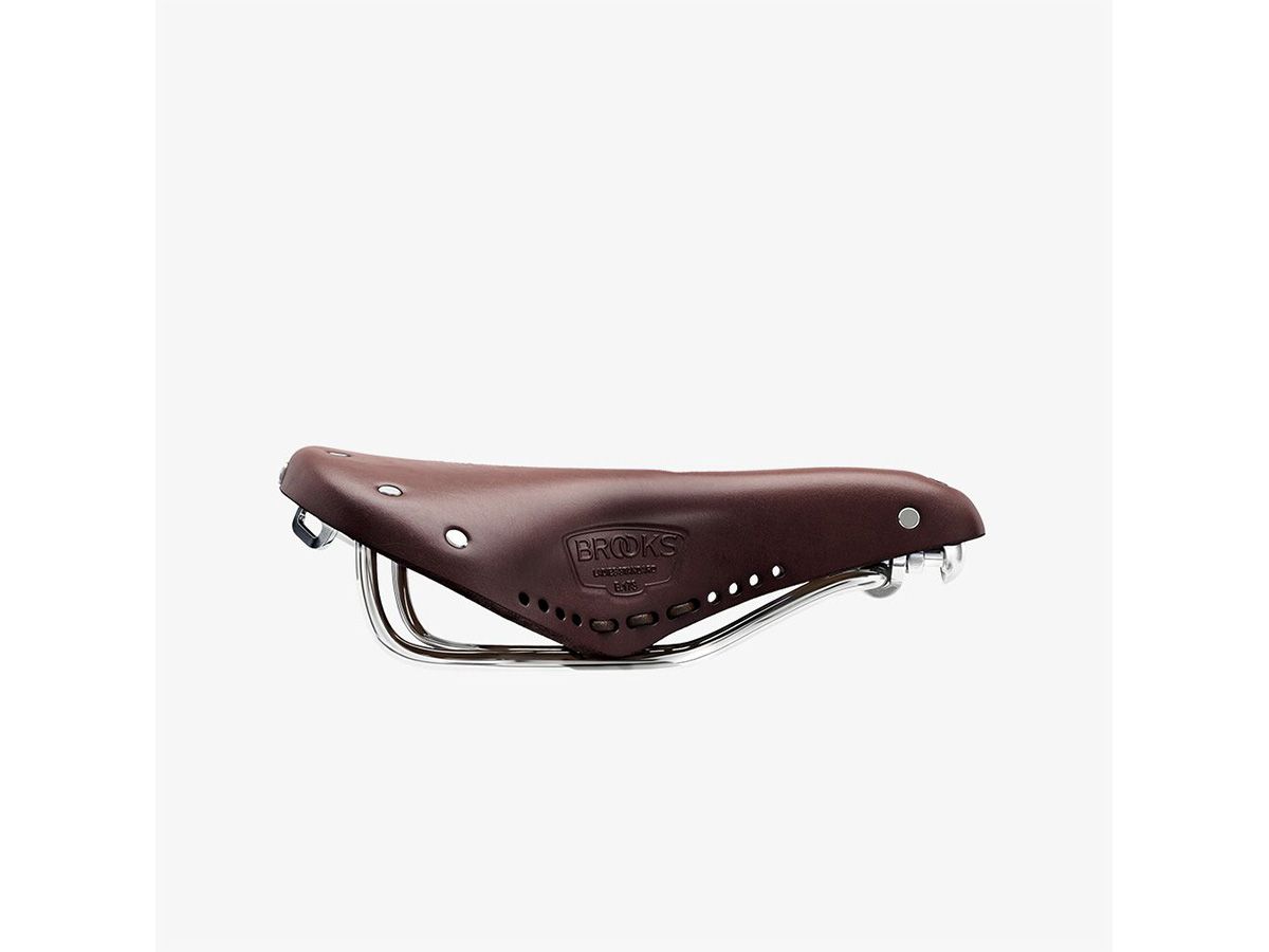 Brooks B17 Carved Short 皮革座墊 褐色