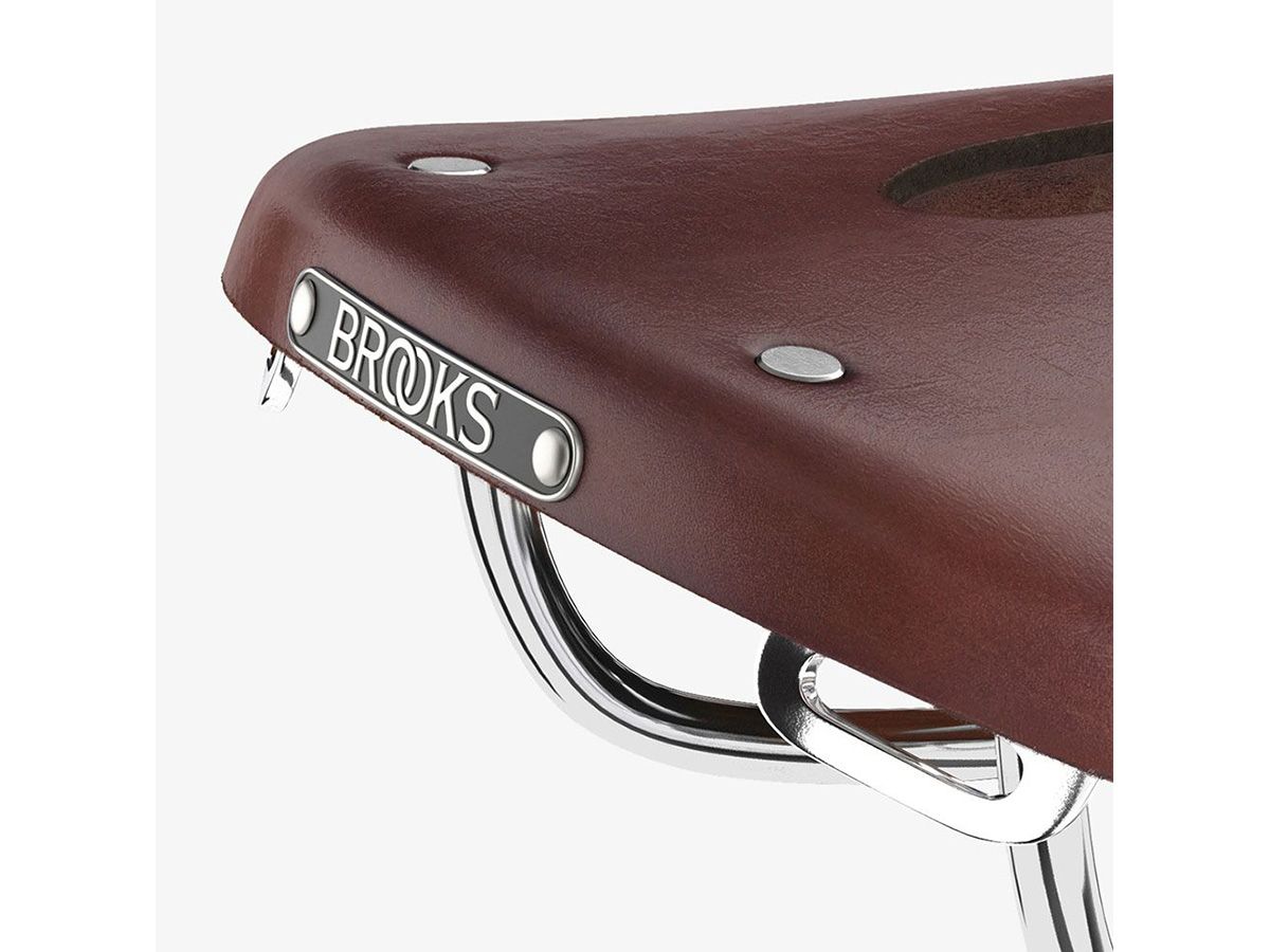Brooks B17 Carved Short 皮革座墊 褐色