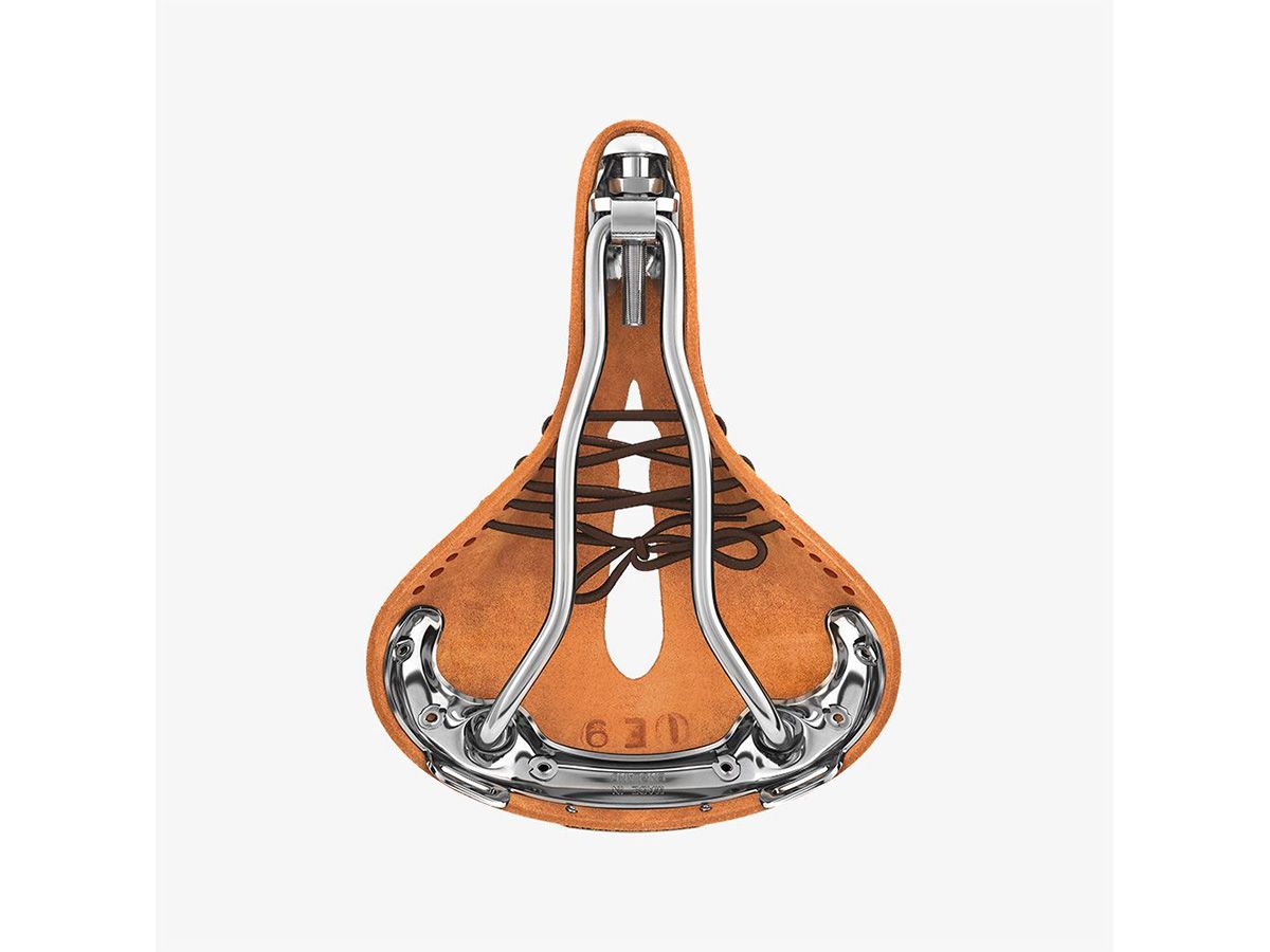 Brooks B17 Carved Short 皮革座墊 蜂蜜色