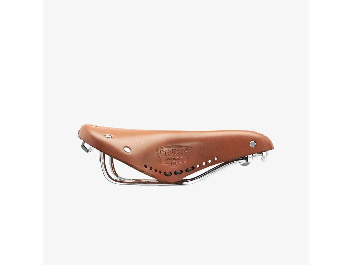 Brooks B17 Carved Short 皮革座墊 蜂蜜色