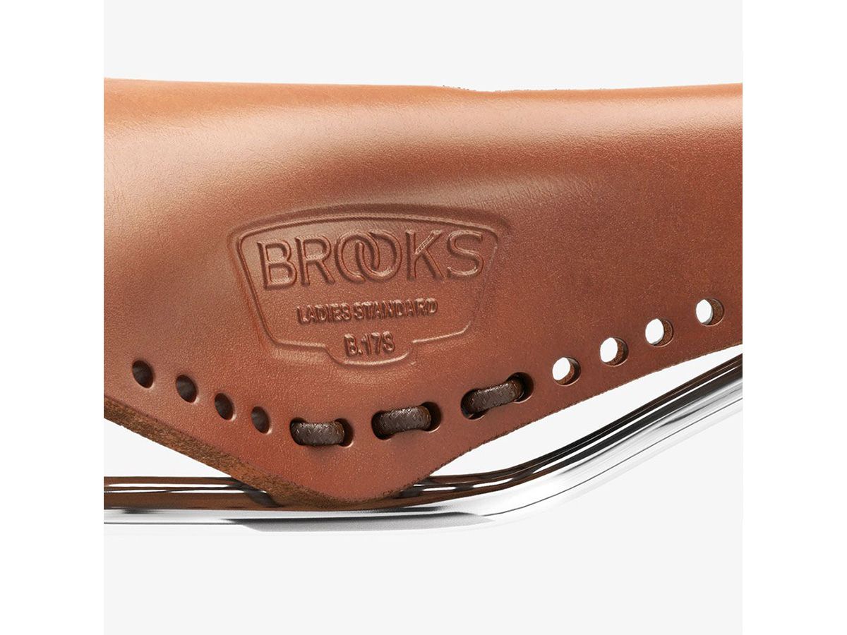 Brooks B17 Carved Short 皮革座墊 蜂蜜色