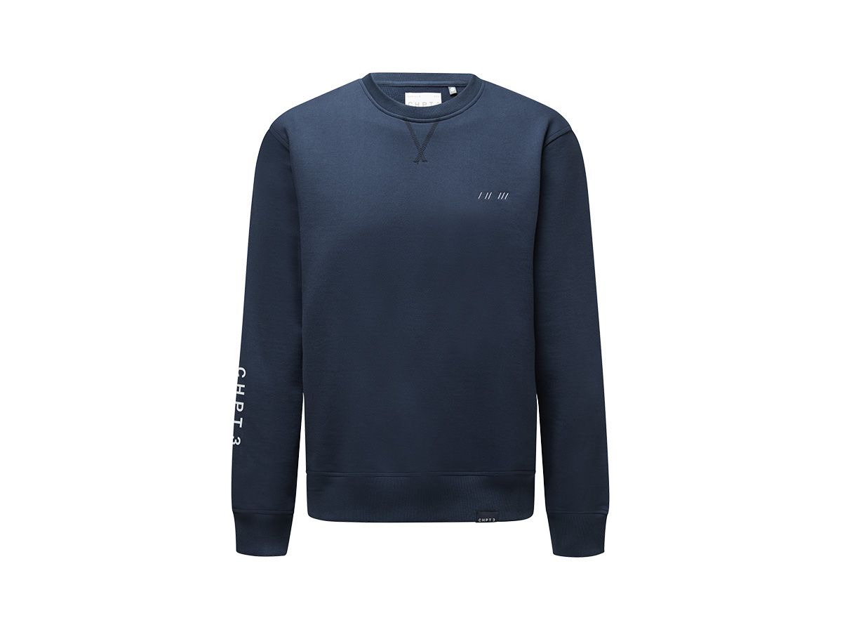 CHPT3 Elysee Crew 男性圓領衛衣 深藍色 XL