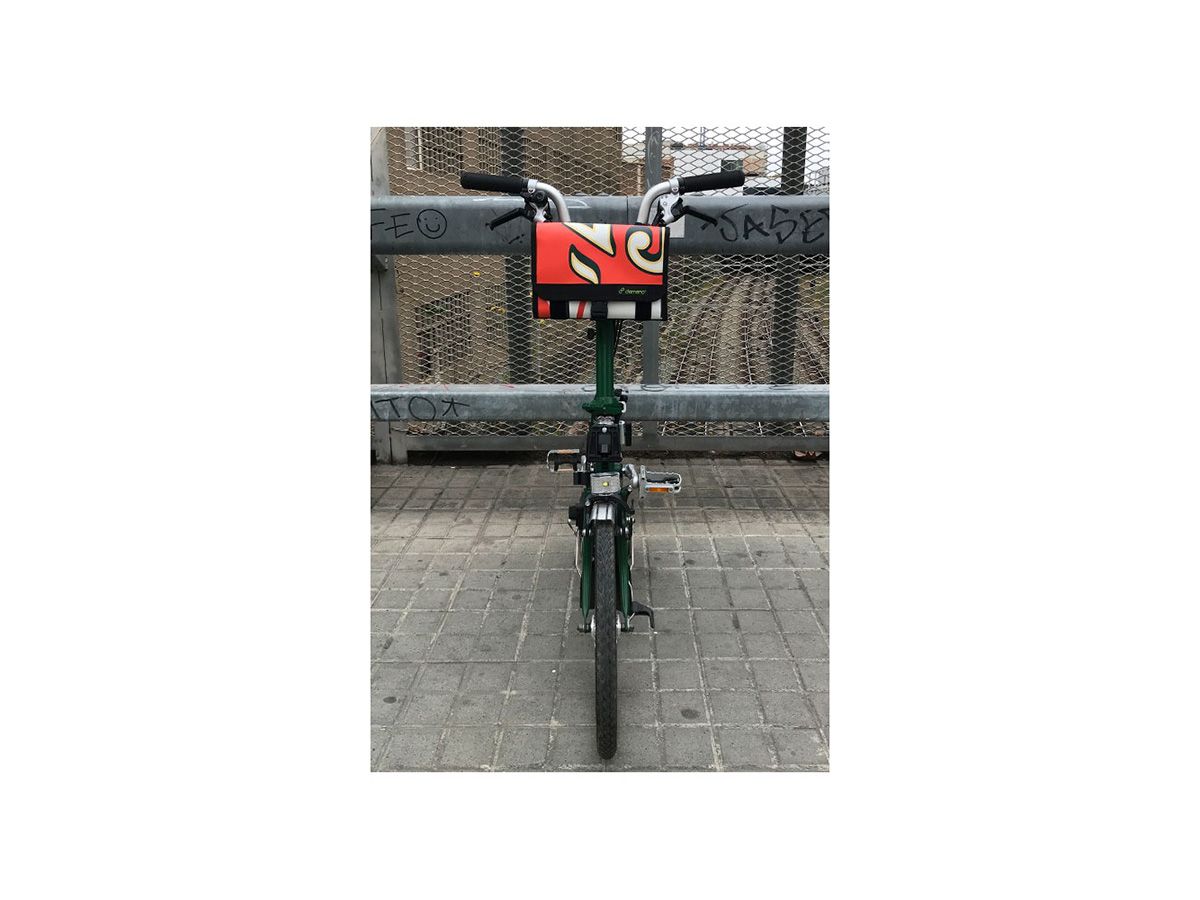 Demano Ciutat Brompton 手把包 - 橘黑