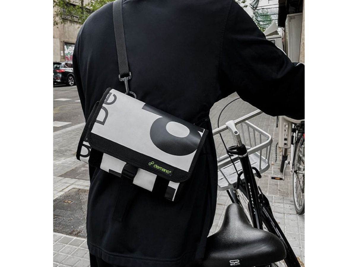 Demano Ciutat Brompton 手把包 - 橘黑