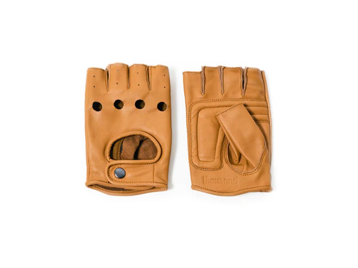 Thousand 單車露指手套 全牛皮 S