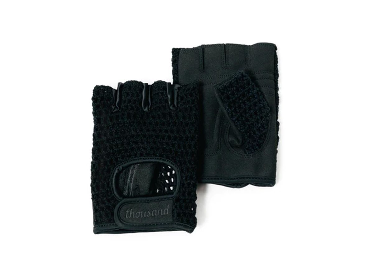 Thousand 單車露指手套 快遞黑 S