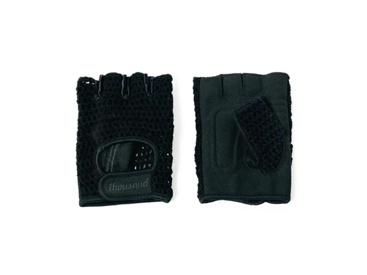 Thousand 單車露指手套 快遞黑 M