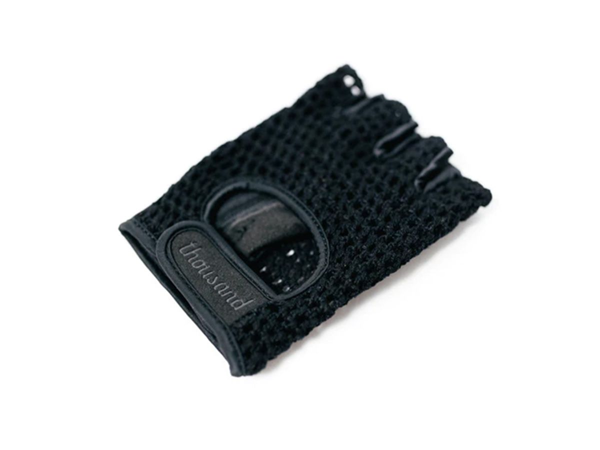 Thousand 單車露指手套 快遞黑 M