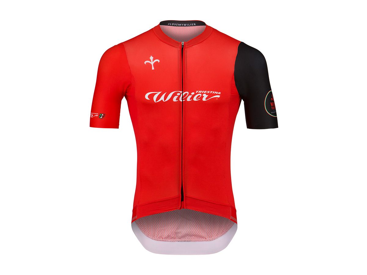 Wilier Triestina 男款車衣 橘/黑色 M