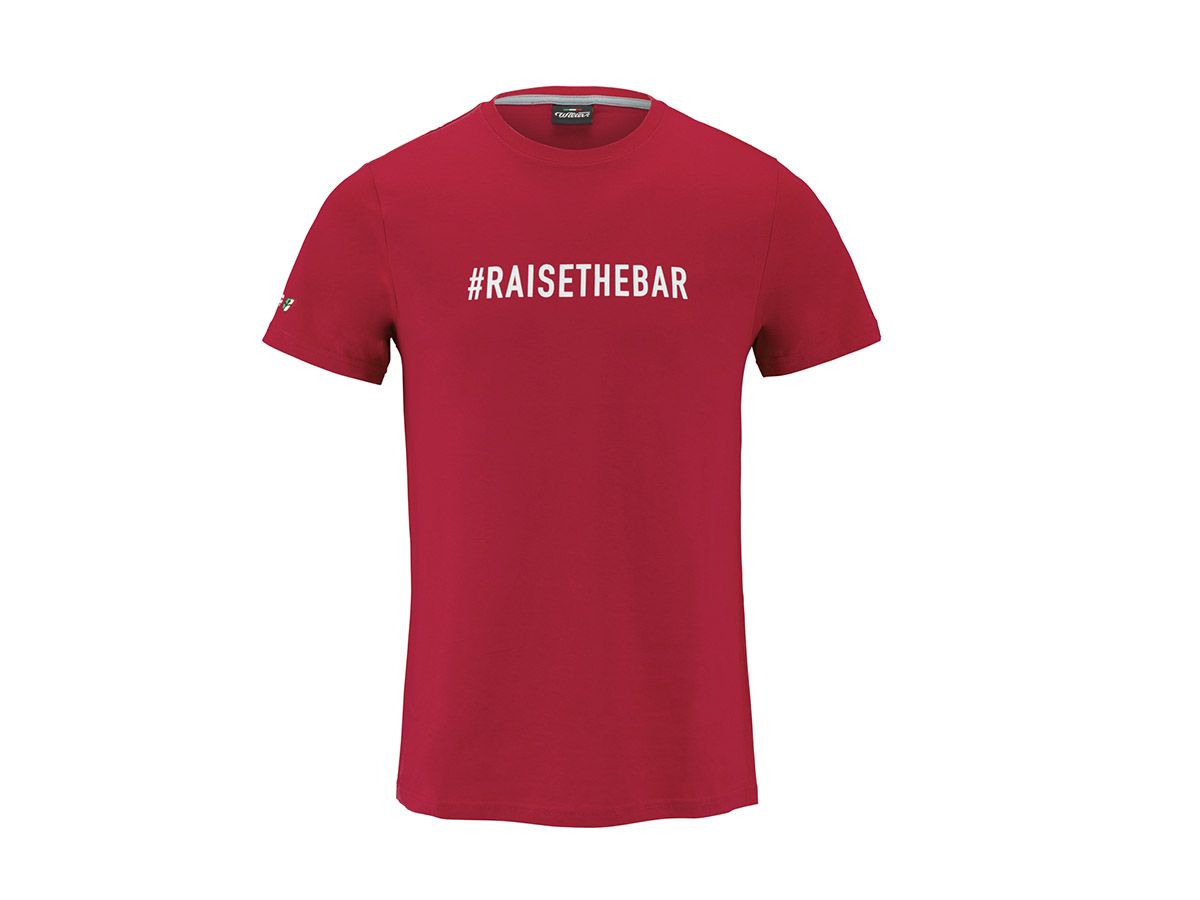 Wilier Triestina T-SHIRT #RAISETHEBAR 紅色 M