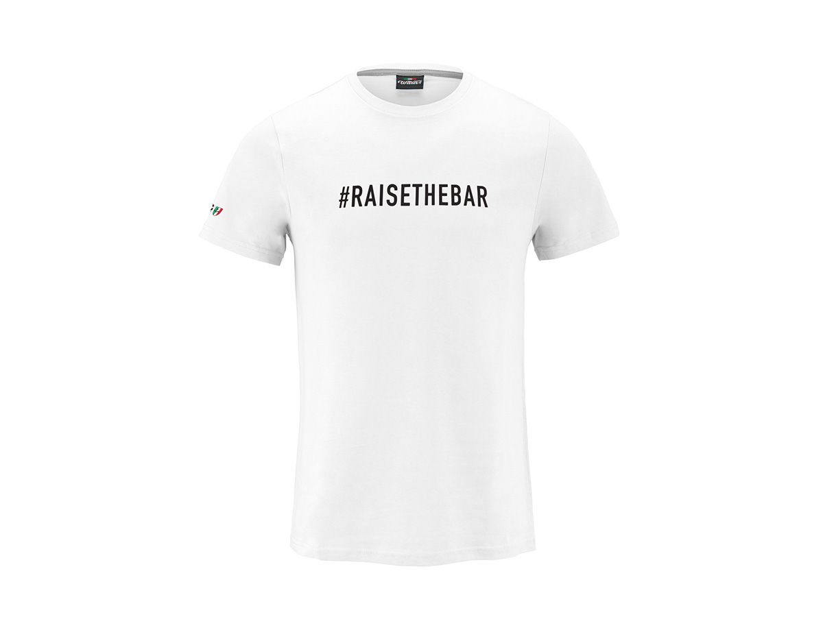 Wilier Triestina T-SHIRT #RAISETHEBAR 白色 L