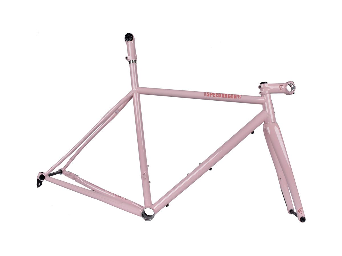 Speedvagen Ready Made Disc OG 碟煞公路車車架組 櫻花粉／50cm