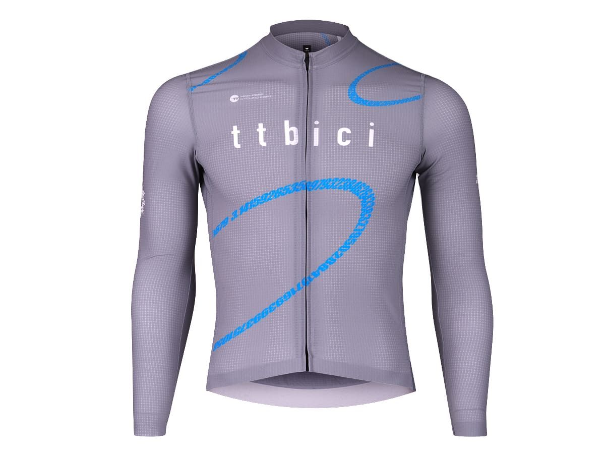 a Line Men's Lightweight LS Team Jersey 男款車隊版輕量長袖車衣 / 灰色 XS