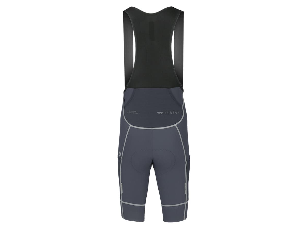 a Line Men's Cargo Bib Shorts 男款輕量口袋車褲 / 炭灰 M