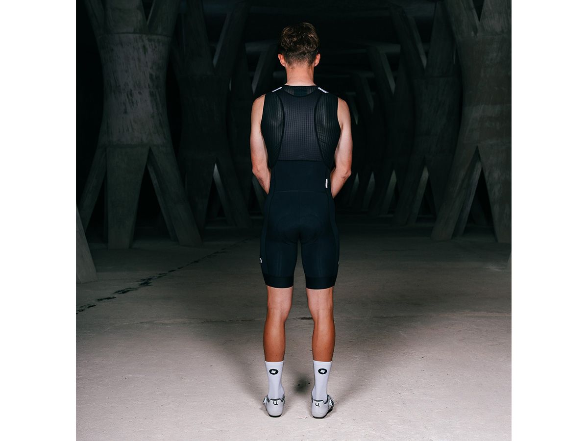 The Service Course Men's Engineered Bib Shorts 男款連身車褲 - 黑色 XS