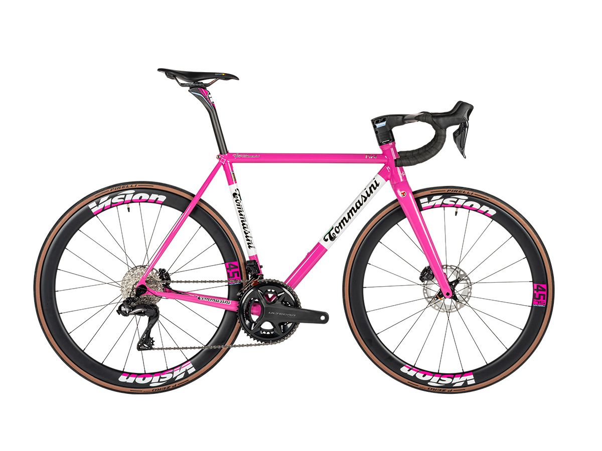Tommasini Fire ICS 全內線鋼管公路車 - Hot Pink/競速粉 - SHIMANO ULTEGRA Di2 2x12 / 50cm