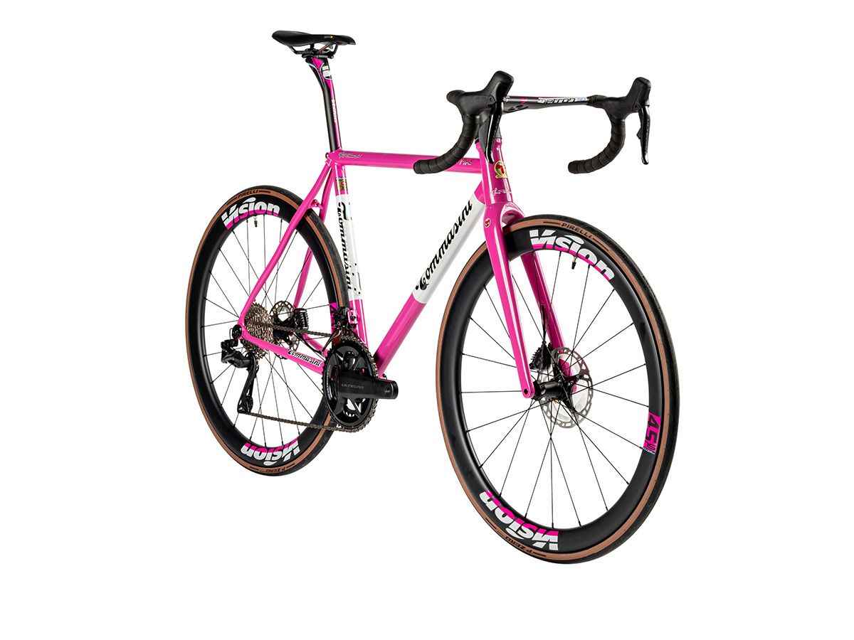Tommasini Fire ICS 全內線鋼管公路車 - Hot Pink/競速粉 - SHIMANO ULTEGRA Di2 2x12 / 50cm