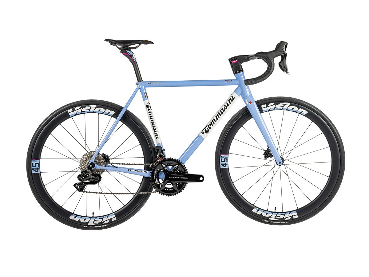 Tommasini Fire ICS 全內線鋼管公路車 -Hydrangea Blue/繡球花藍 - SHIMANO DURA ACE Di2 2x12 / 48cm