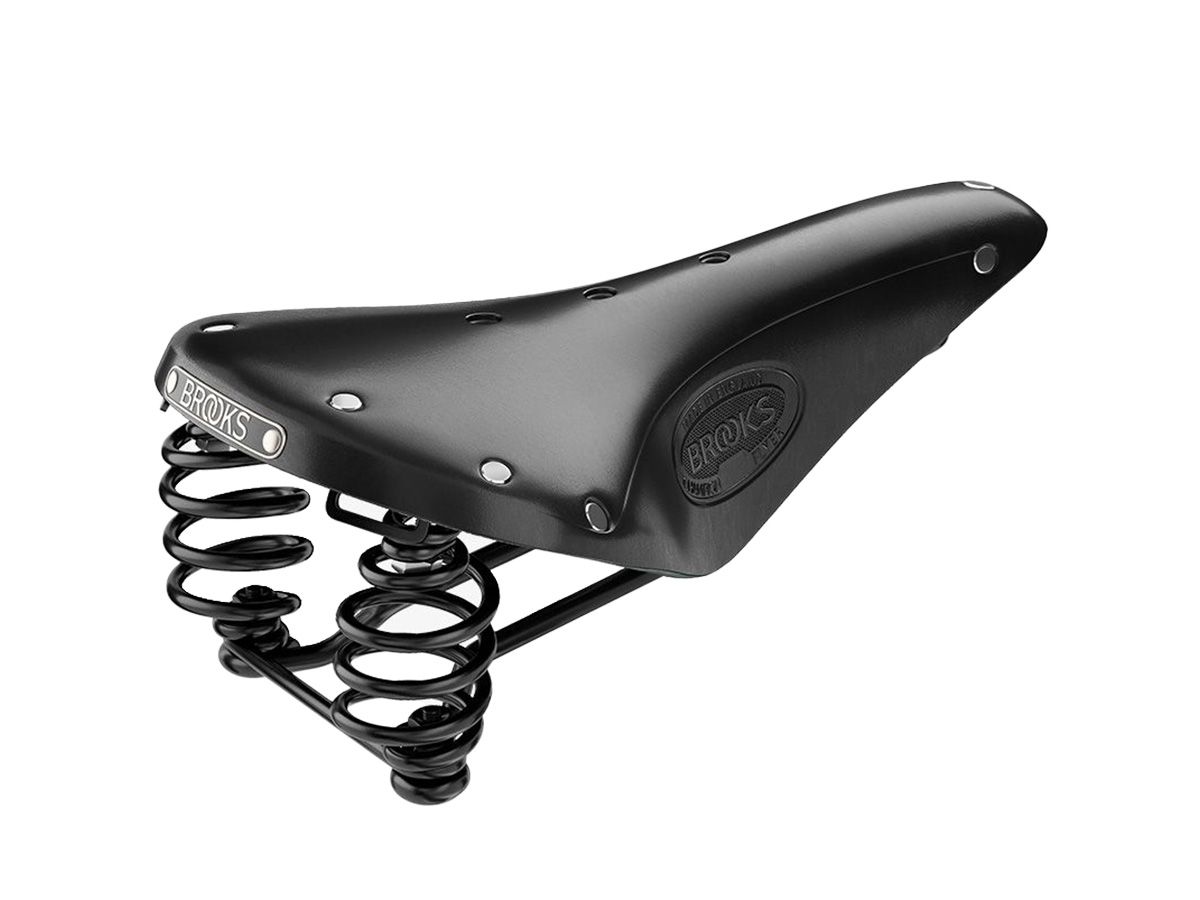 Brooks Flyer 皮革座墊 黑色