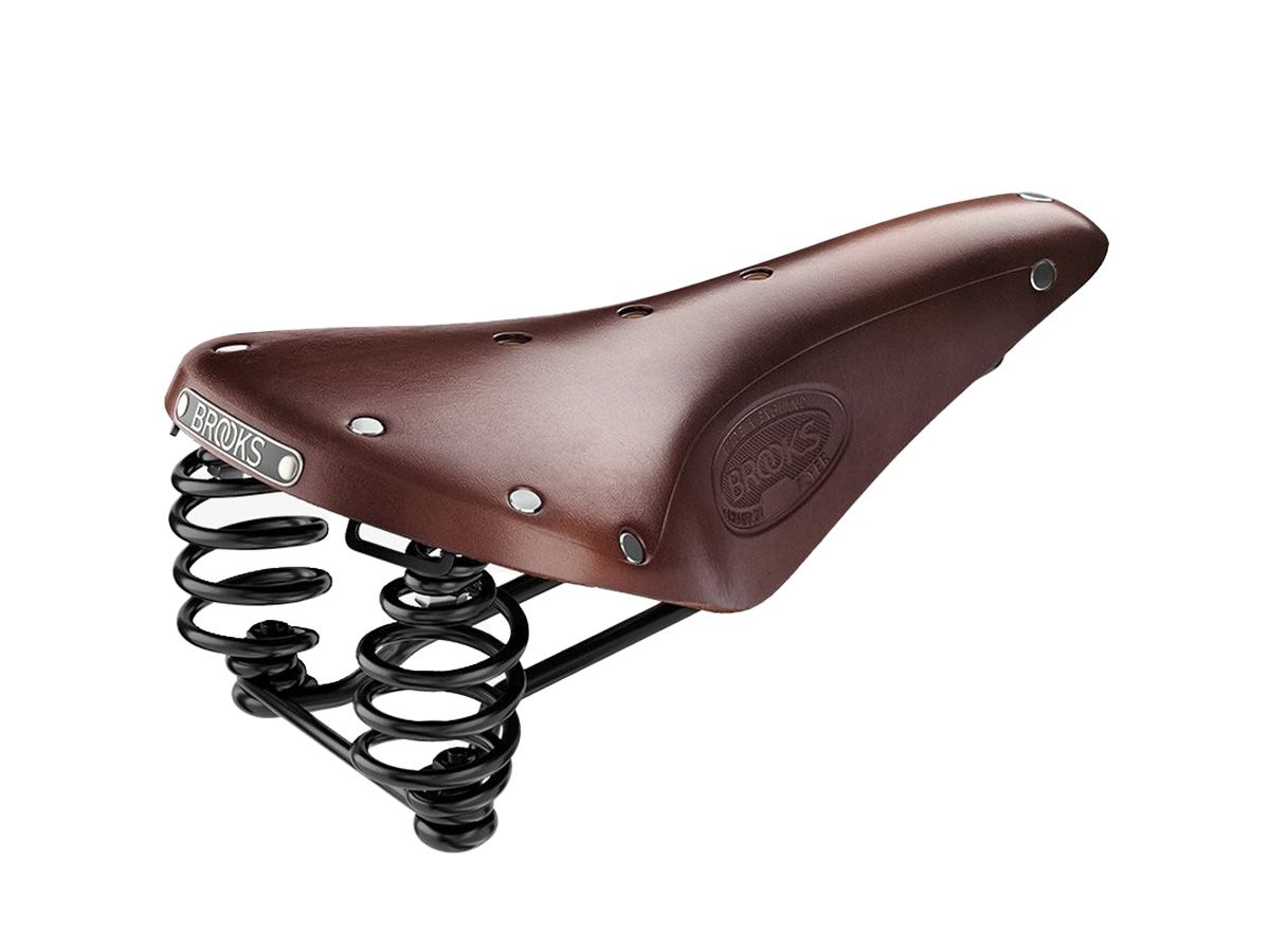 Brooks Flyer 皮革座墊 褐色