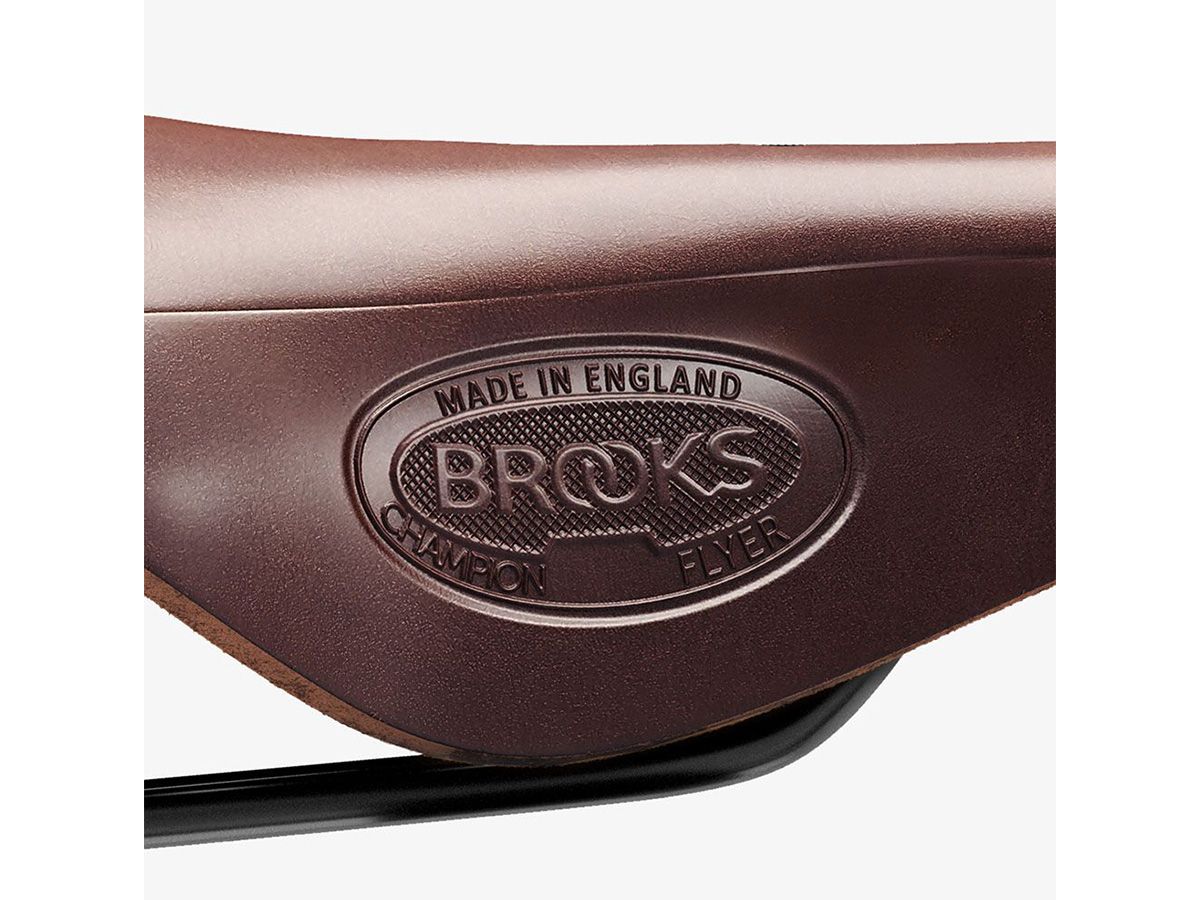Brooks Flyer 皮革座墊 褐色