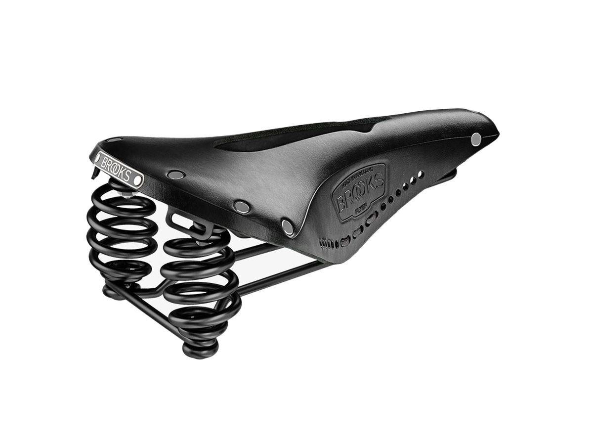Brooks Flyer Carved 皮革座墊 黑色