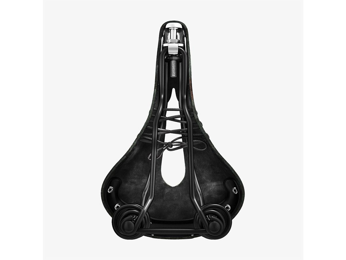 Brooks Flyer Carved 皮革座墊 黑色