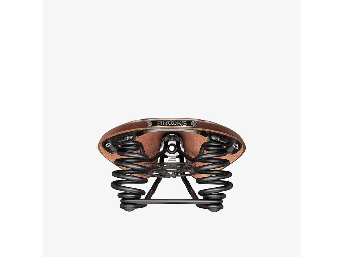 Brooks Flyer Carved 皮革座墊 褐色